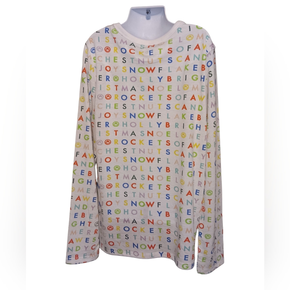 #LL Colorful Alphabet Kids Pajama Top